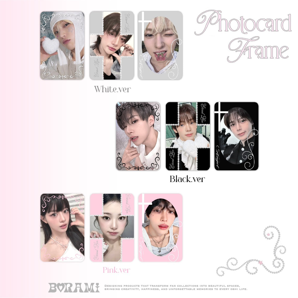 ♡°｡ Photocard Frame トレカフレーム 3枚セット ゴシック *ﾟ♡