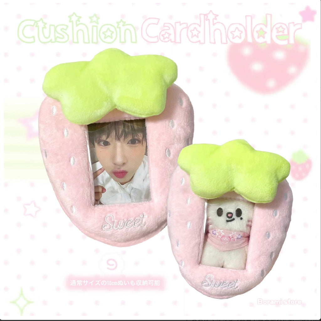 ♡°｡ クッションカードホルダー スイートストロベリー 苺クッションカードホルダー*ﾟ♡