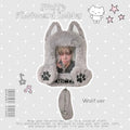 ♡もこもこネームタグ トレカケース トレカホルダー ストラップ付き♡ Wolf ver.