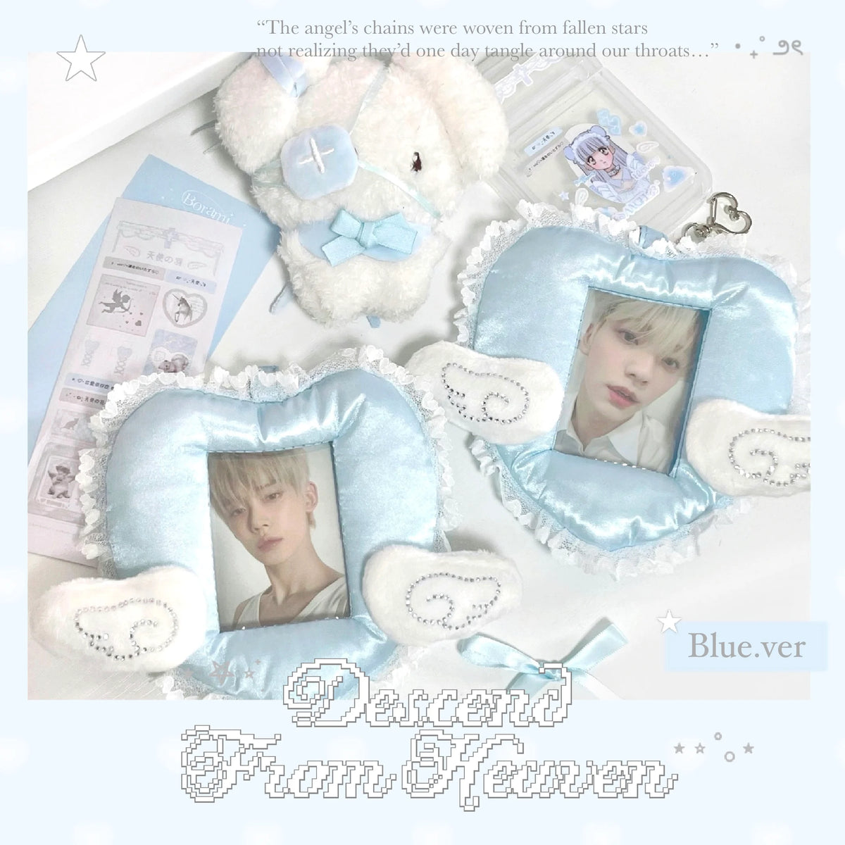 エンジェルハートクッションカードホルダー Blue.ver