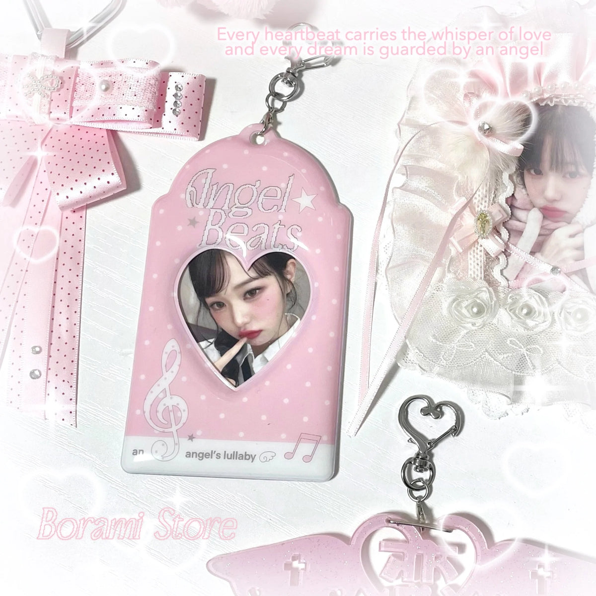 ♡°｡ トレカケース Angel Beats pink.ver ｡°♡