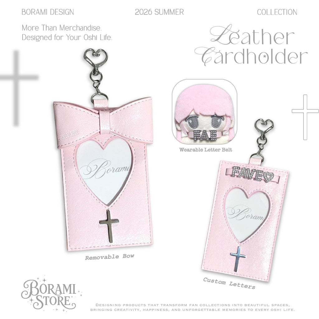 ♡°｡ レザーカードホルダーLeather Cardholder Pink.ver*ﾟ♡