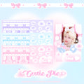 ♡°｡ CUTIE PIE ホログラム入りデコステッカー 選べる3色*ﾟ♡