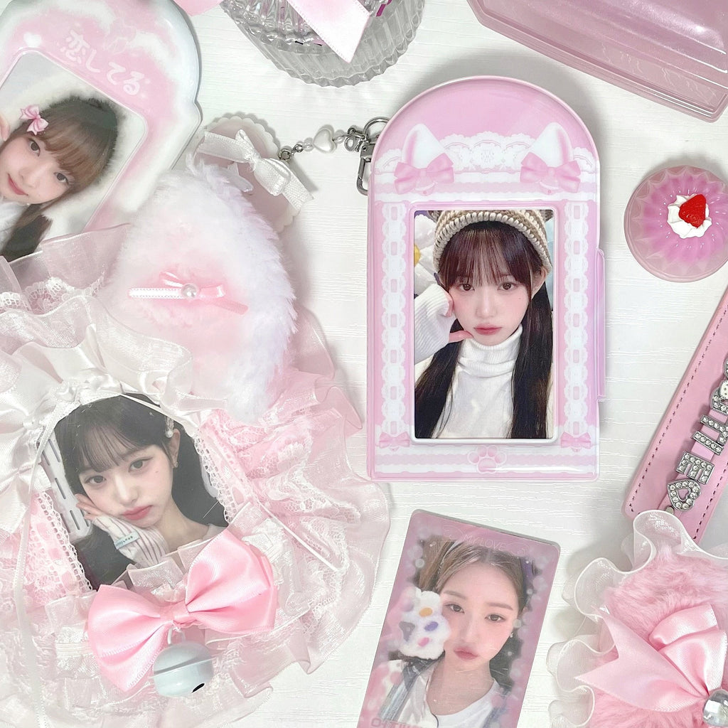 ♡°｡ 1段タイプ Meow love コレクトブック トレカケース pink.ver♡
