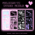 ✧︎°｡CYBER WORLD ホログラムデコステッカー 選べる4色 *ﾟ✧︎