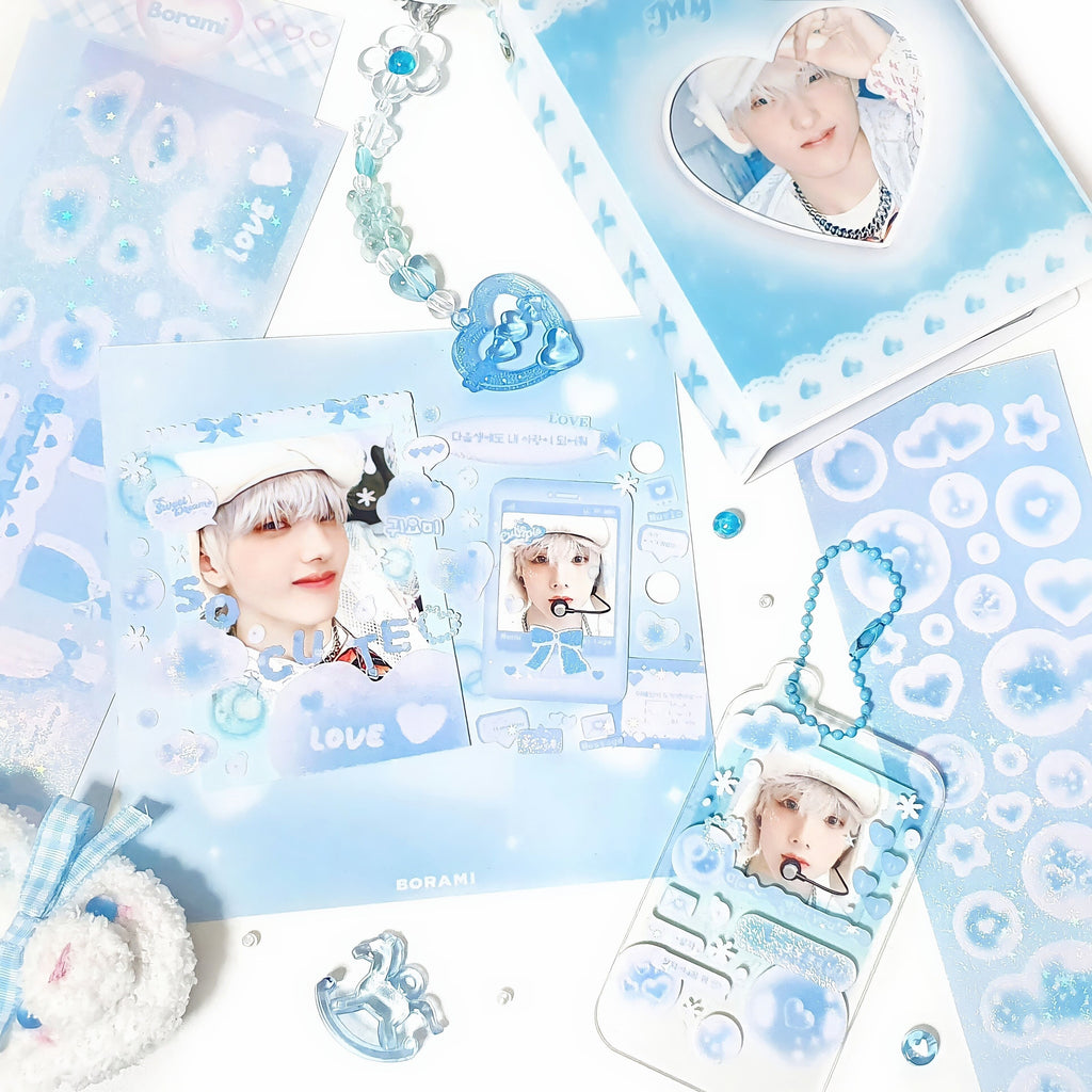 ♡°｡ CUTIE PIE ホログラム入りデコステッカー 選べる3色*ﾟ♡