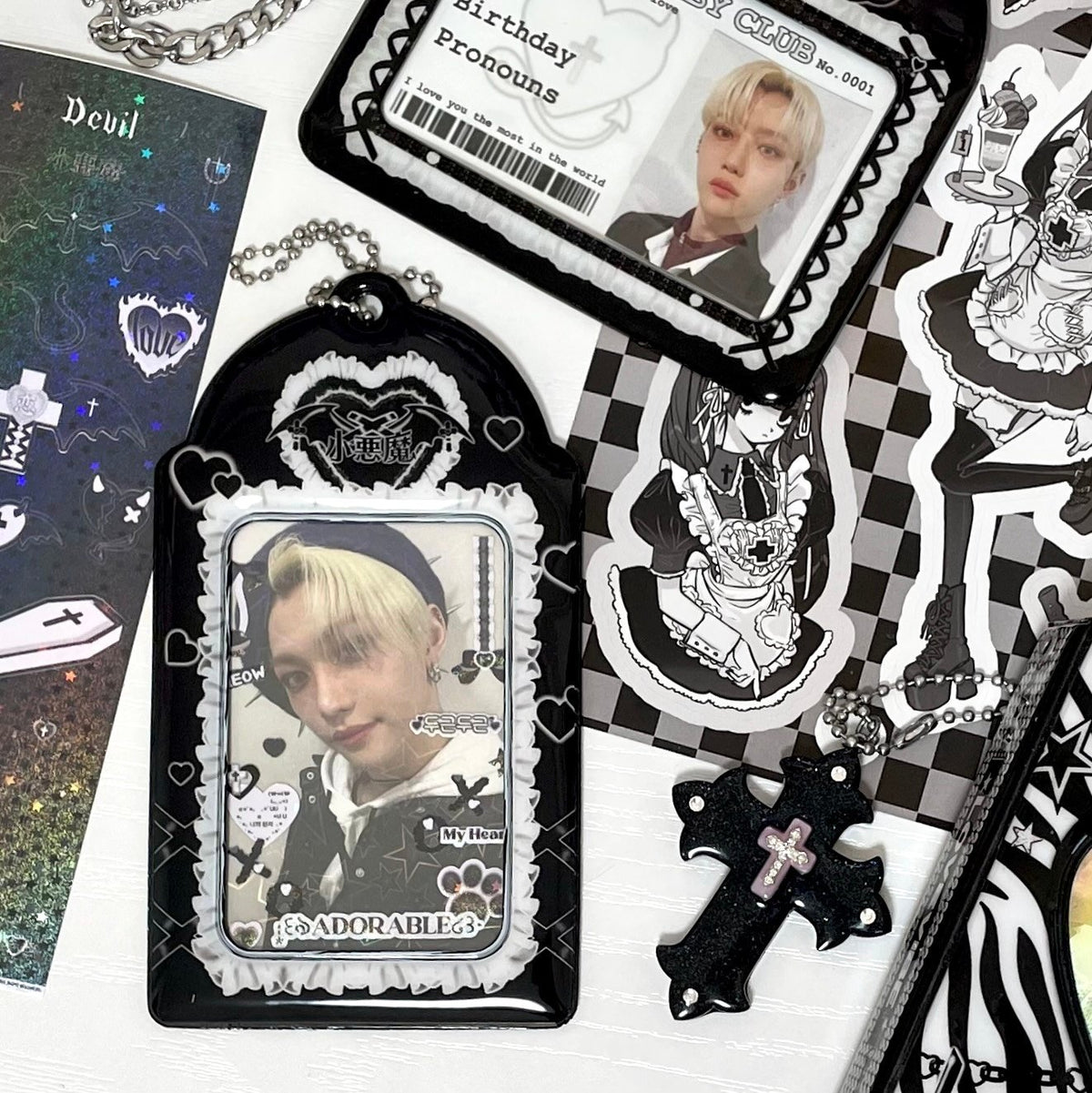 ♡°｡  PHOTOCARD HOLDER 小悪魔 トレカホルダー トレカケース ♡