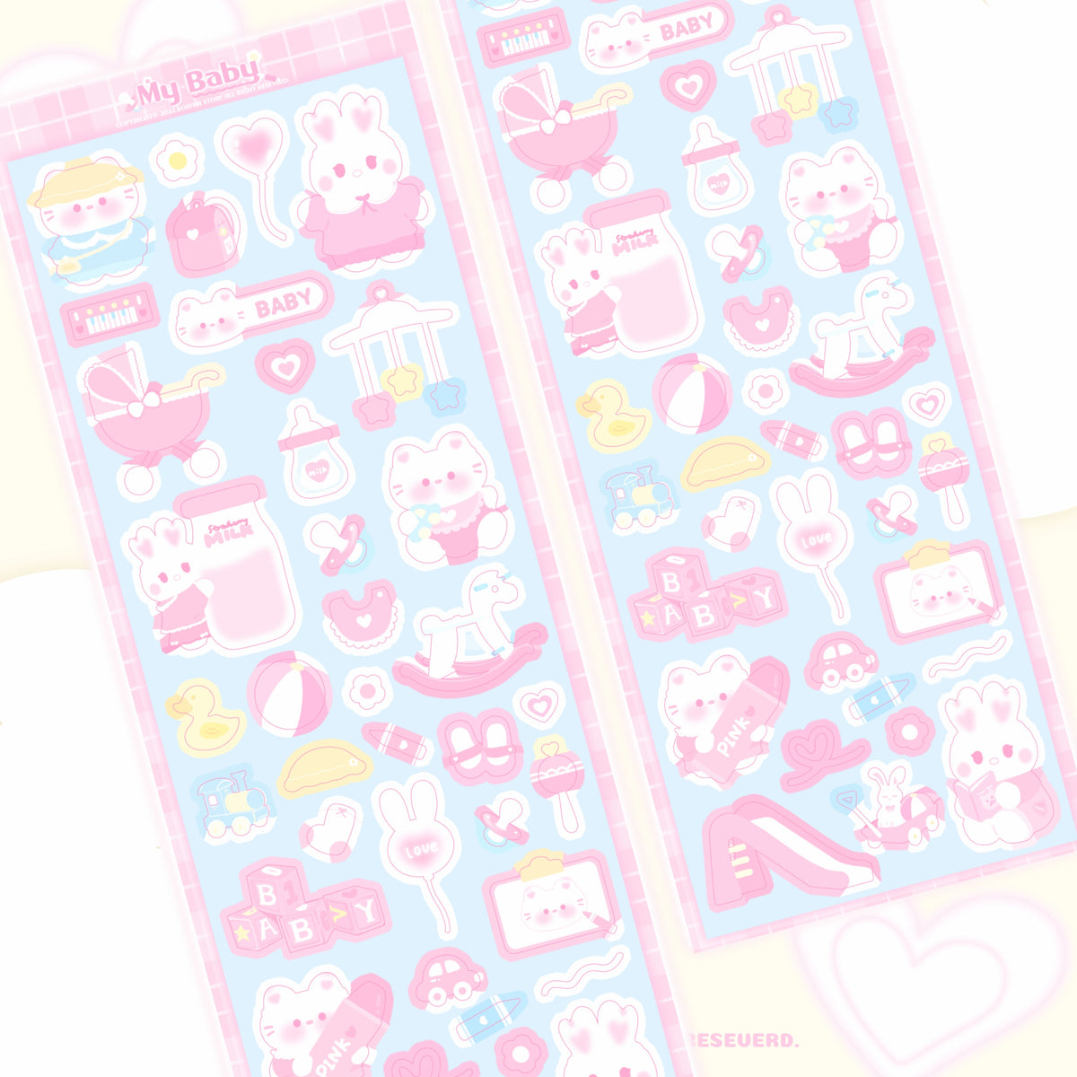 ♡°｡ MY BABY ホログラム入り デコステッカー *ﾟ♡