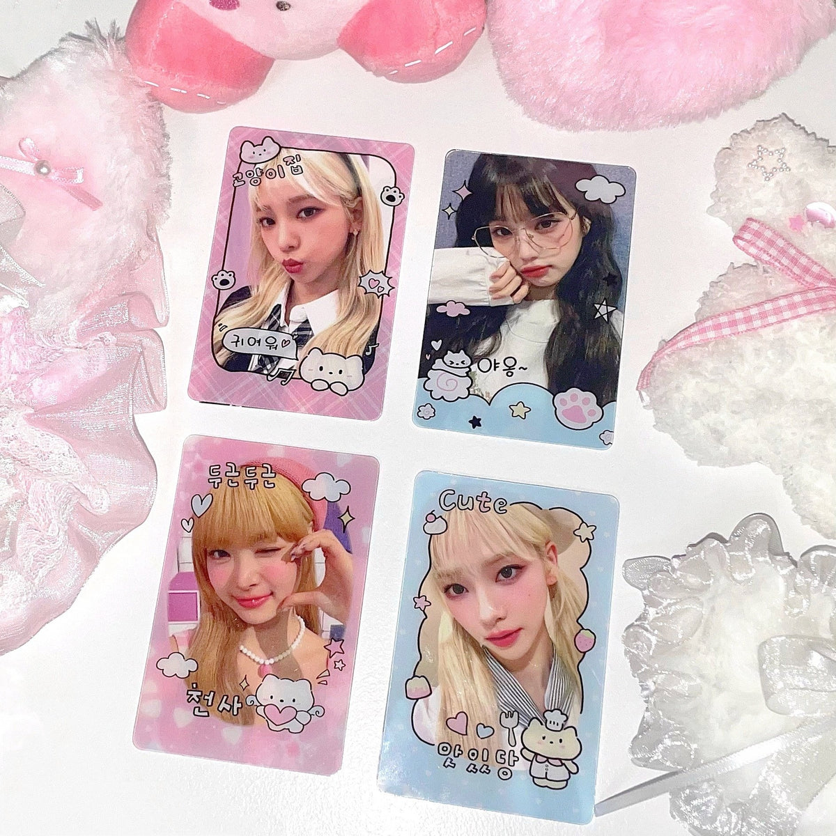♡°｡ Photocard Frame トレカフレーム 4枚セット Cute kitten.ver *ﾟ♡