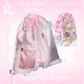 ★2WAY 痛バック★ ポケット2種付き サテン痛バック ナップサック pink.ver