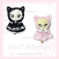 ★ハンドメイド★ ふわねこフリルケープ Pink.ver/Black.ver