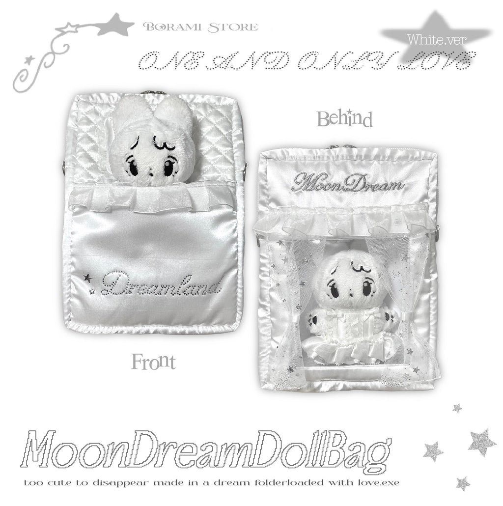 ♡°｡ Moon Dream Doll Pouchぬいポーチ 収納ポーチ White.ver｡°♡