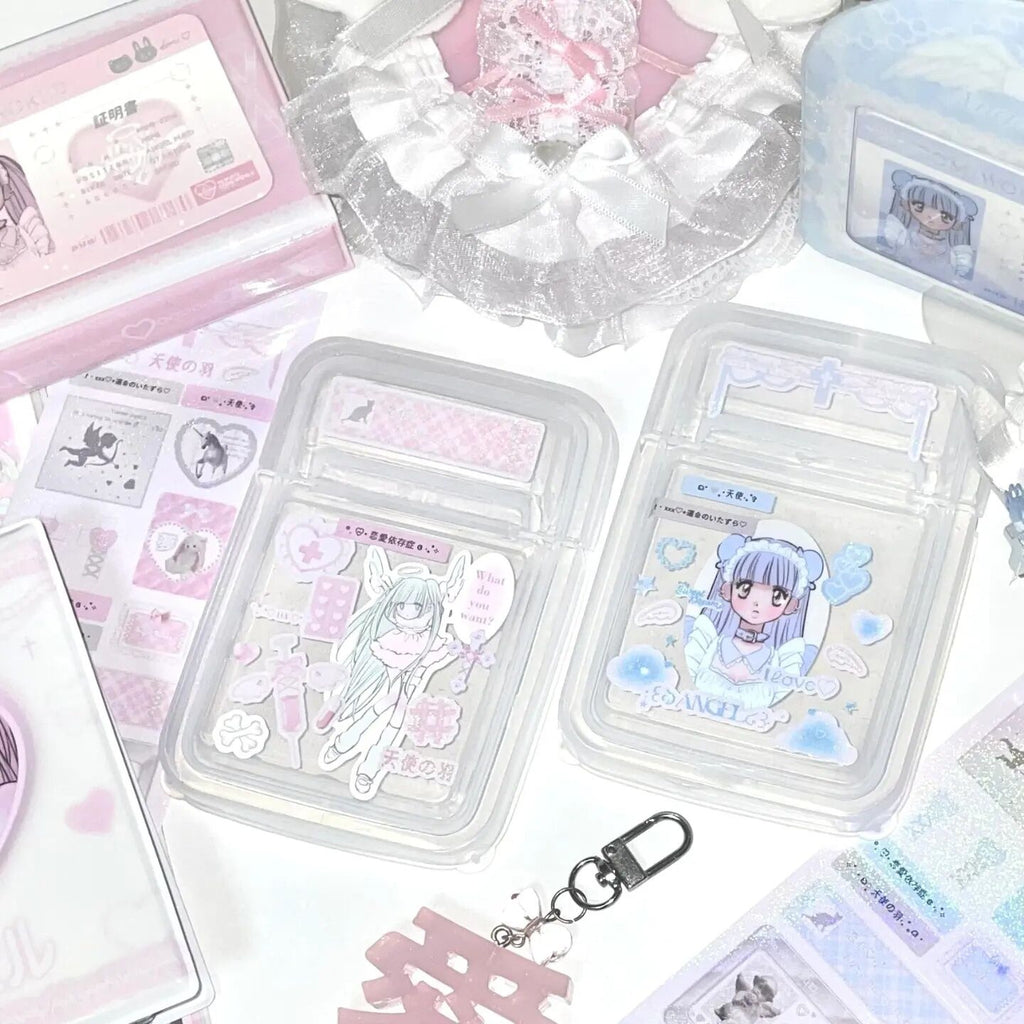 ♡°｡ 天使の羽 ホログラム入り デコ ステッカー 選べる2種類*ﾟ♡