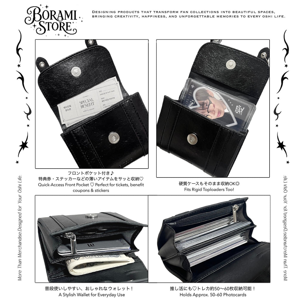 ♡レザーマルチケース Leather Multi Card Case Black.ver♡