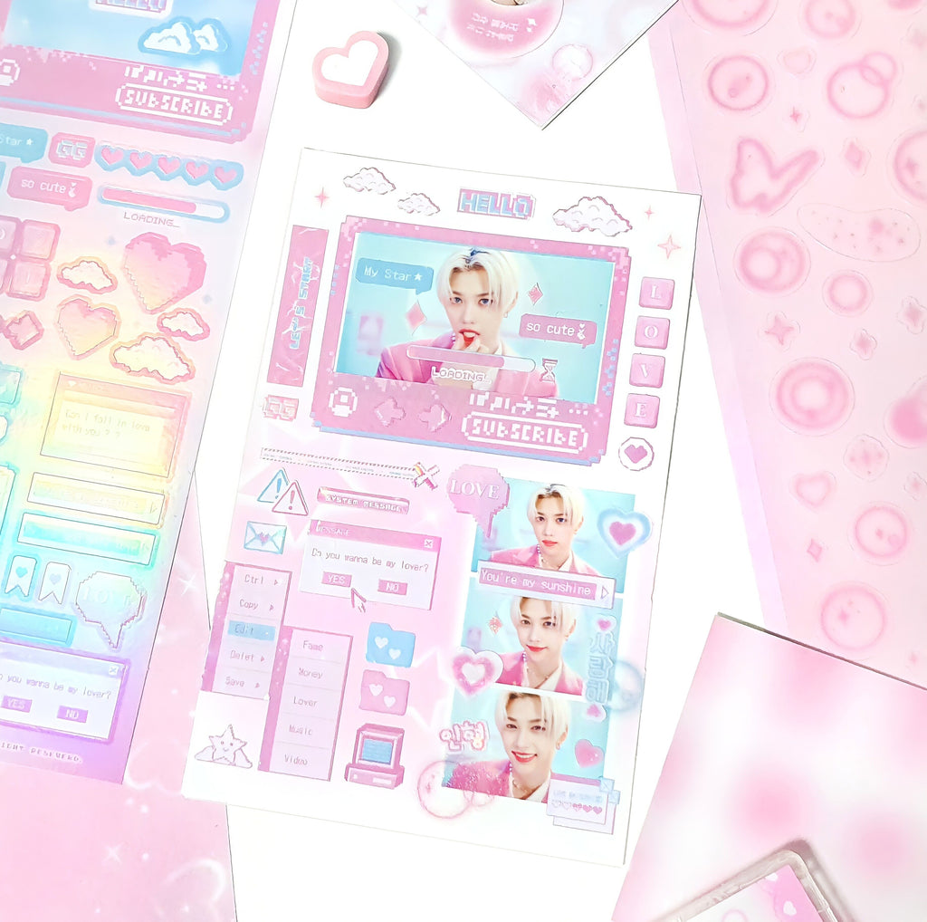 ✧︎°｡CYBER WORLD ホログラムデコステッカー 選べる4色 *ﾟ✧︎
