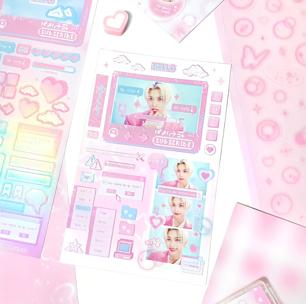 ✧︎°｡CYBER WORLD ホログラムデコステッカー 選べる4色 *ﾟ✧︎