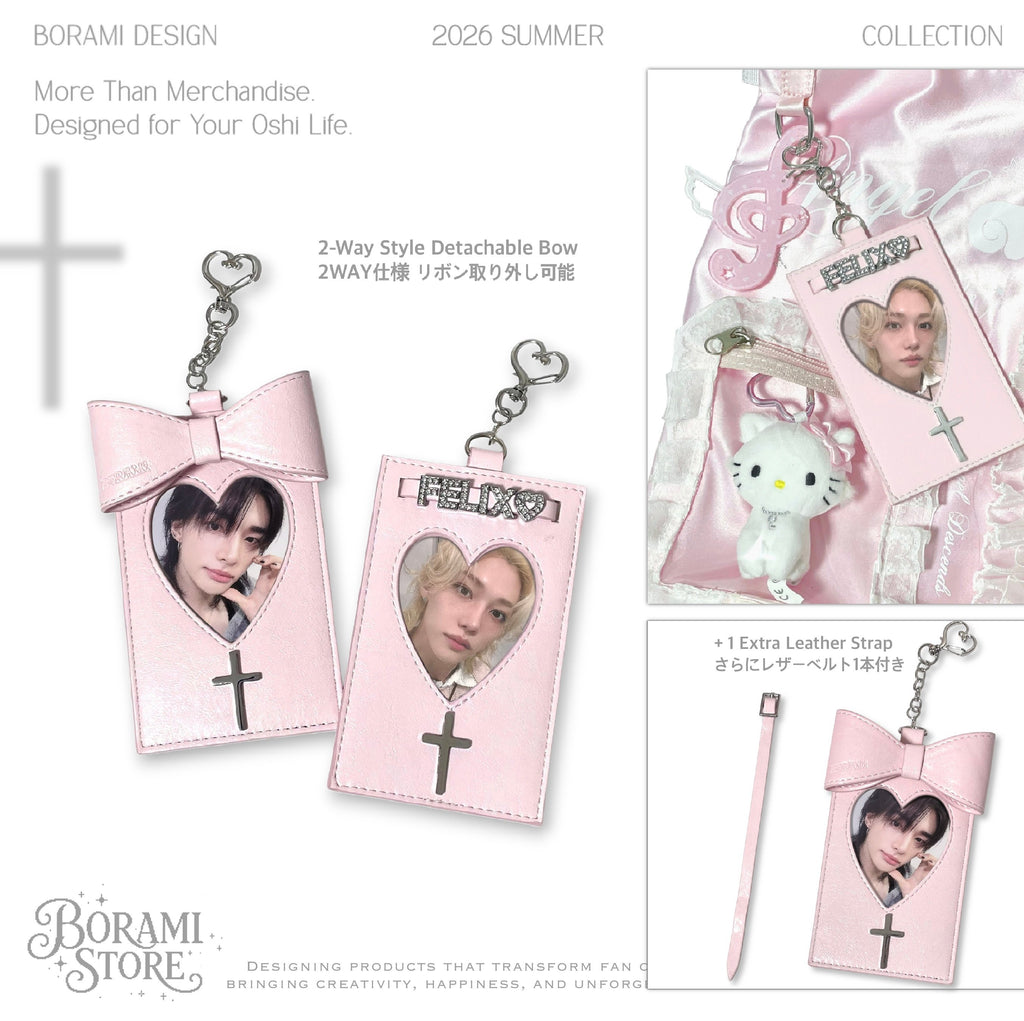 ♡°｡ レザーカードホルダーLeather Cardholder Pink.ver*ﾟ♡