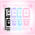 ♡°｡ RIBBON FRAME STICKER ホログラム入り リボンフレーム ステッカー 選べる4色*ﾟ♡