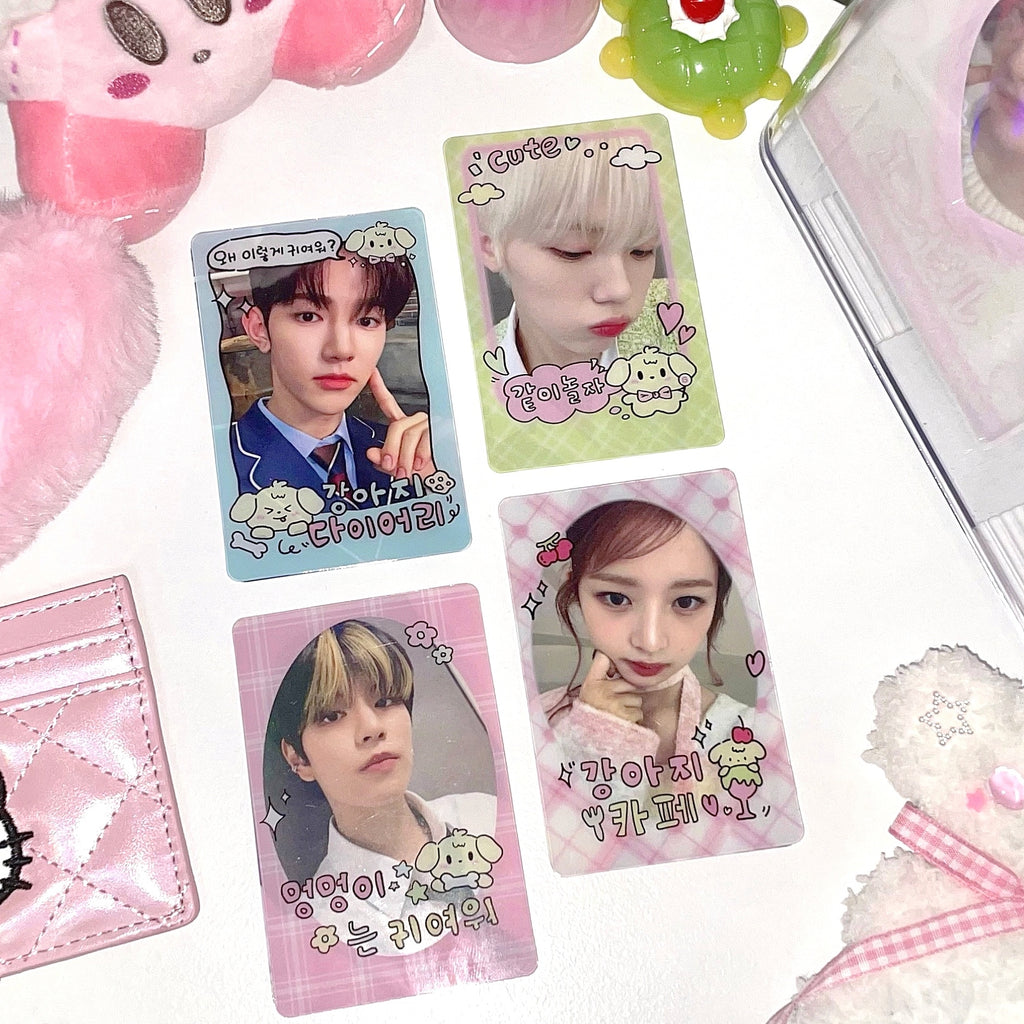 ♡°｡ Photocard Frame トレカフレーム 4枚セット Cute Puppy.ver *ﾟ♡