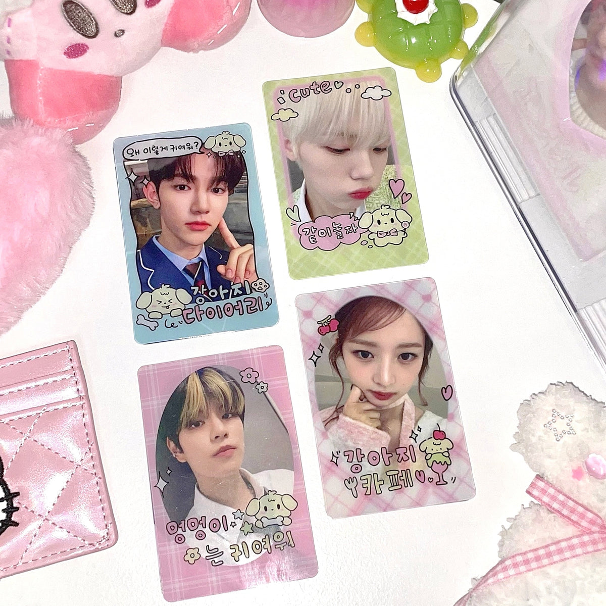 ♡°｡ Photocard Frame トレカフレーム 4枚セット Cute Puppy.ver *ﾟ♡