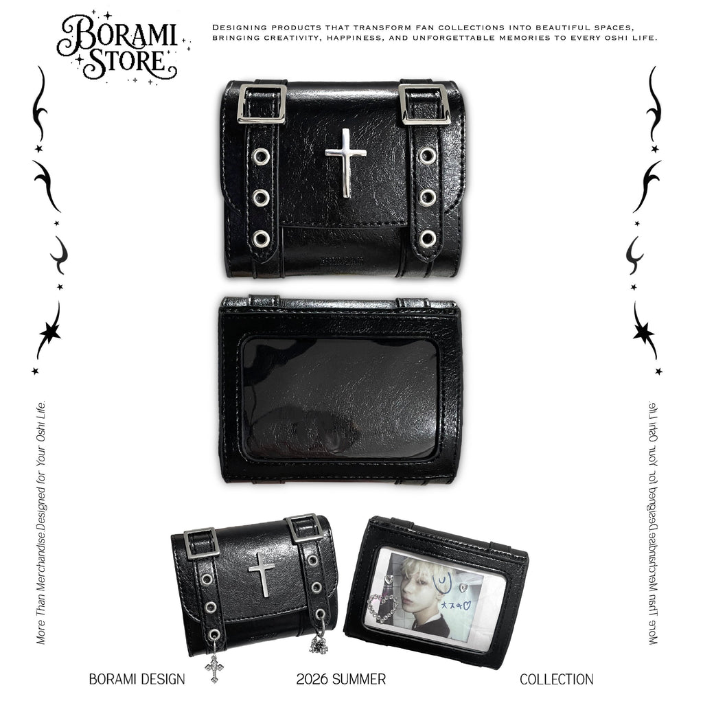 ♡レザーマルチケース Leather Multi Card Case Black.ver♡