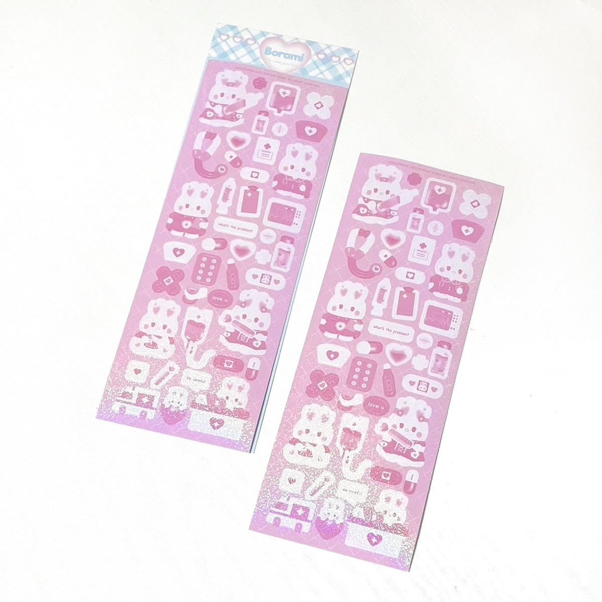 ♡°｡ LOVE HOSPITAL ラブ病院 ホログラムステッカー*ﾟ♡