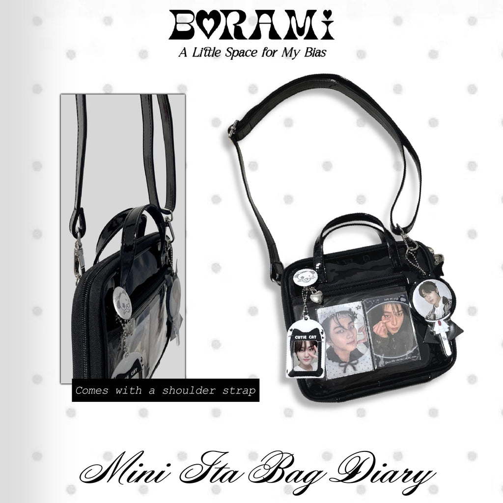 🖤ミニ痛バッグ手帳 Mini Ita Bag Black.ver🖤
